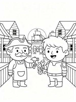 Preschool Simple - B&W