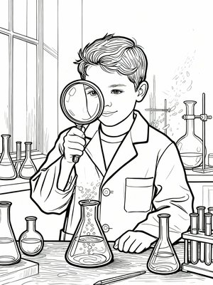 Impressionist Painting - B&W