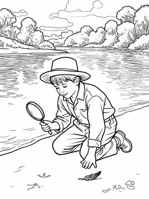 Impressionist Painting - B&W