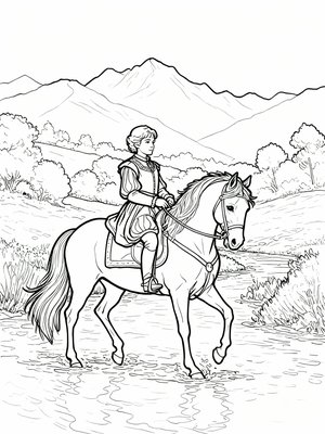 Impressionist Painting - B&W