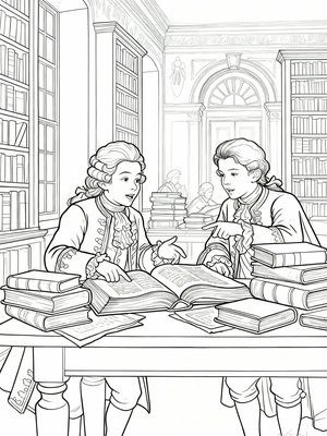 Impressionist Painting - B&W