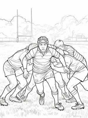 Impressionist Painting - B&W