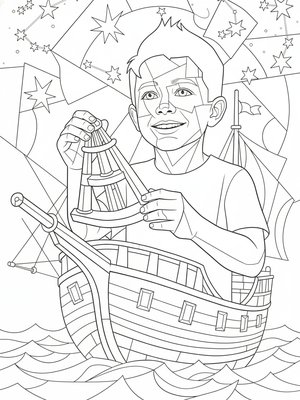 Cubist Painting - B&W