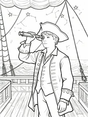 Impressionist Painting - B&W