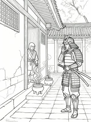 Impressionist Painting - B&W