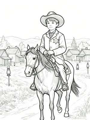 Impressionist Painting - B&W