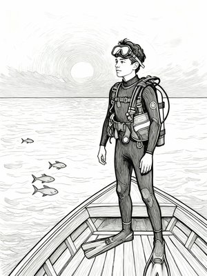 Impressionist Painting - B&W