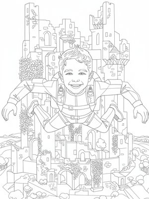 Cubist Painting - B&W