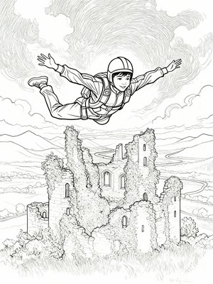 Impressionist Painting - B&W