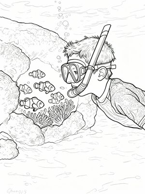 Impressionist Painting - B&W