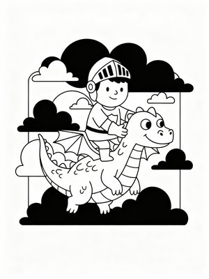 Preschool Simple - B&W