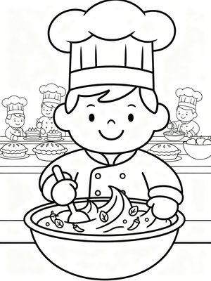 Preschool Simple - B&W