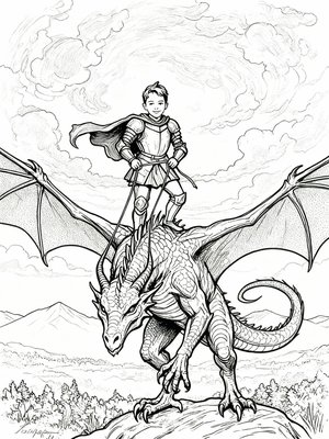 Impressionist Painting - B&W