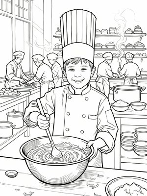 Impressionist Painting - B&W