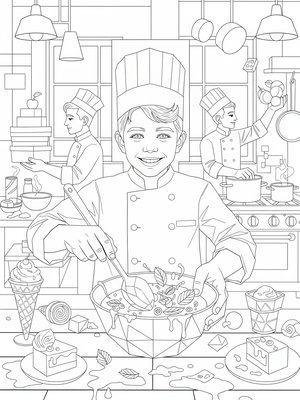 Cubist Painting - B&W