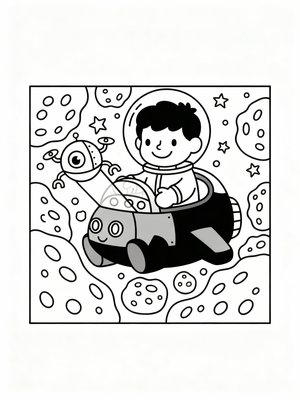 Preschool Simple - B&W