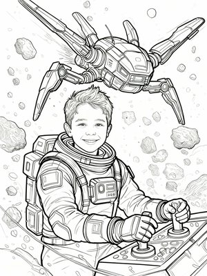 Impressionist Painting - B&W