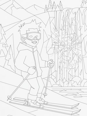 Cubist Painting - B&W