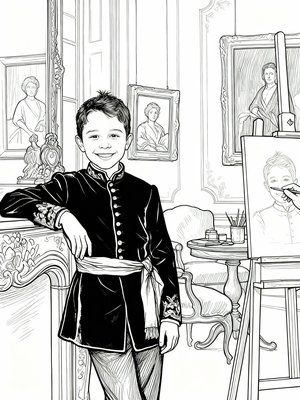 Impressionist Painting - B&W