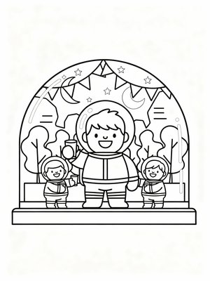 Preschool Simple - B&W