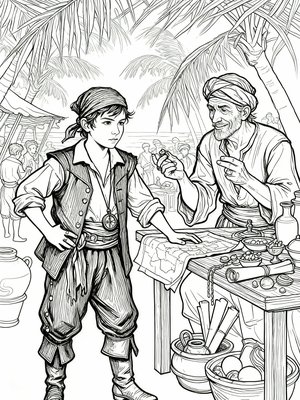 Impressionist Painting - B&W