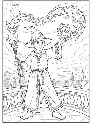 Classic Coloring Book - B&W