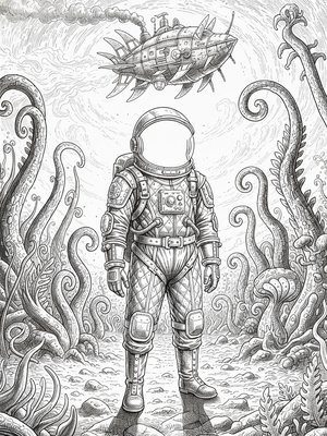 Victorian Illustration - B&W