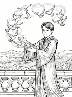 Impressionist Painting - B&W