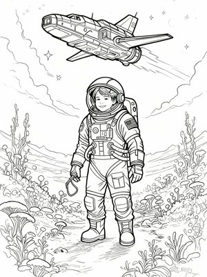 Impressionist Painting - B&W