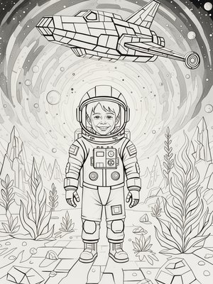 Cubist Painting - B&W