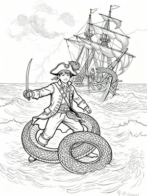 Impressionist Painting - B&W