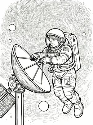 Impressionist Painting - B&W