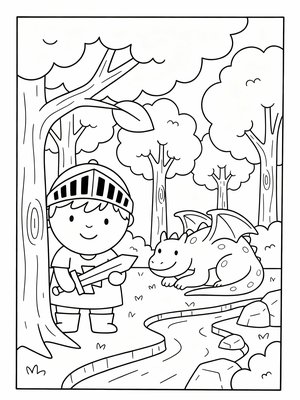 Preschool Simple - B&W