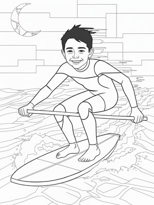 Cubist Painting - B&W