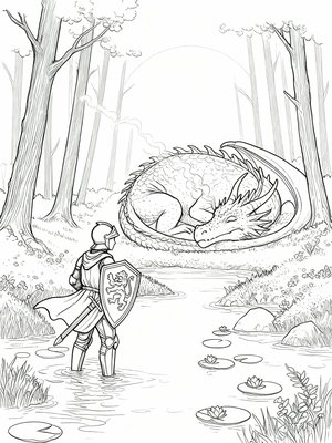 Impressionist Painting - B&W