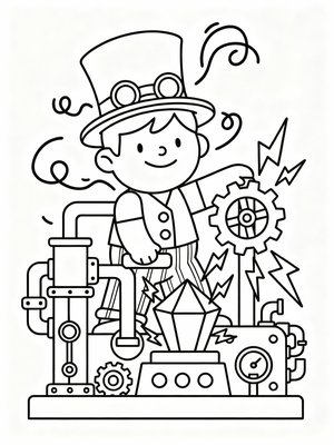 Preschool Simple - B&W