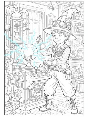 Vintage Storybook - B&W