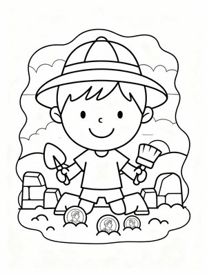 Preschool Simple - B&W