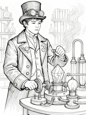 Impressionist Painting - B&W