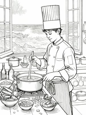 Impressionist Painting - B&W