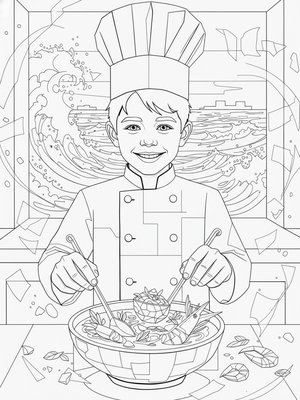 Cubist Painting - B&W