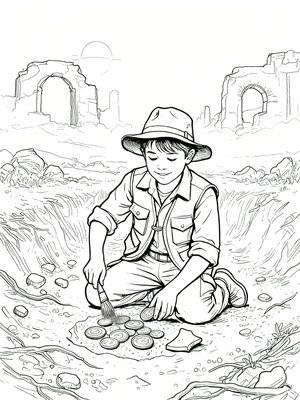 Impressionist Painting - B&W