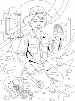 Cubist Painting - B&W