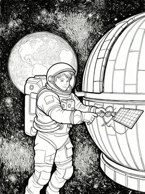 Impressionist Painting - B&W