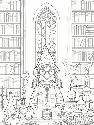 Classic Coloring Book - B&W