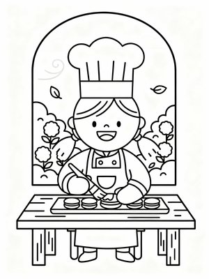 Preschool Simple - B&W