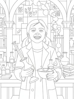 Cubist Painting - B&W