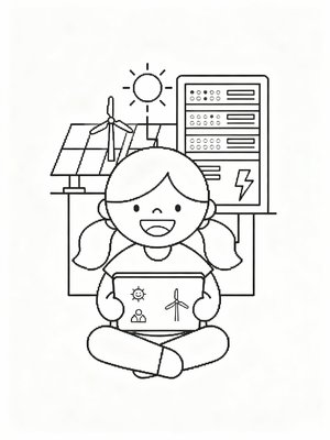 Preschool Simple - B&W