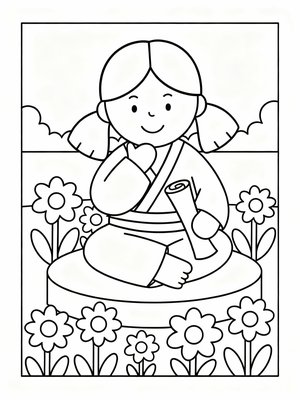 Preschool Simple - B&W