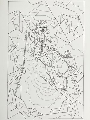 Cubist Painting - B&W